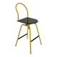 Il Bottone Yellow Adjustable and Swivel Bar Stool by Paolo Parigi for Heron Parigi, 1980