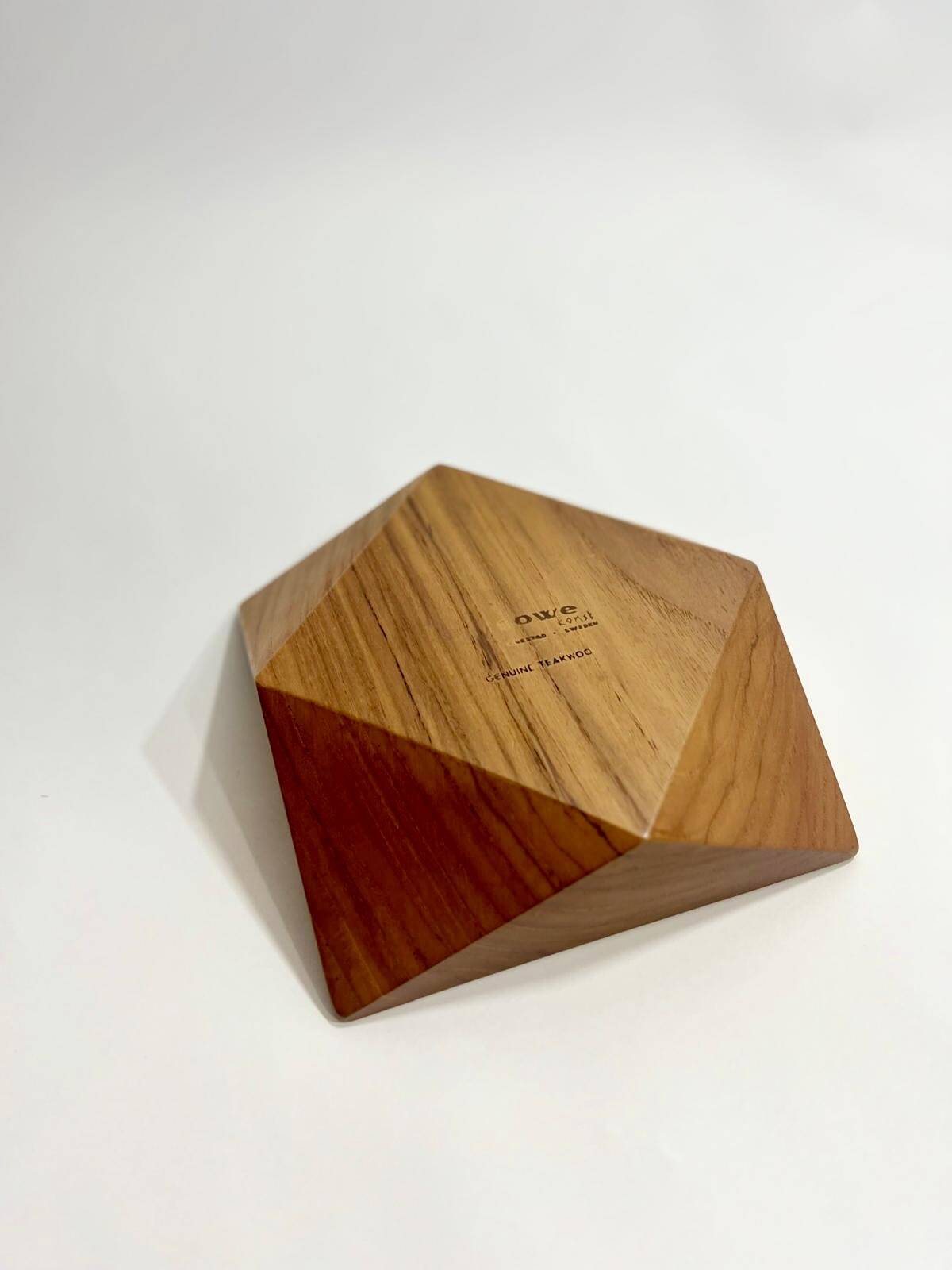 Scandinavian teak bowl by Söwe Konst Sweden, 1950s-1960s