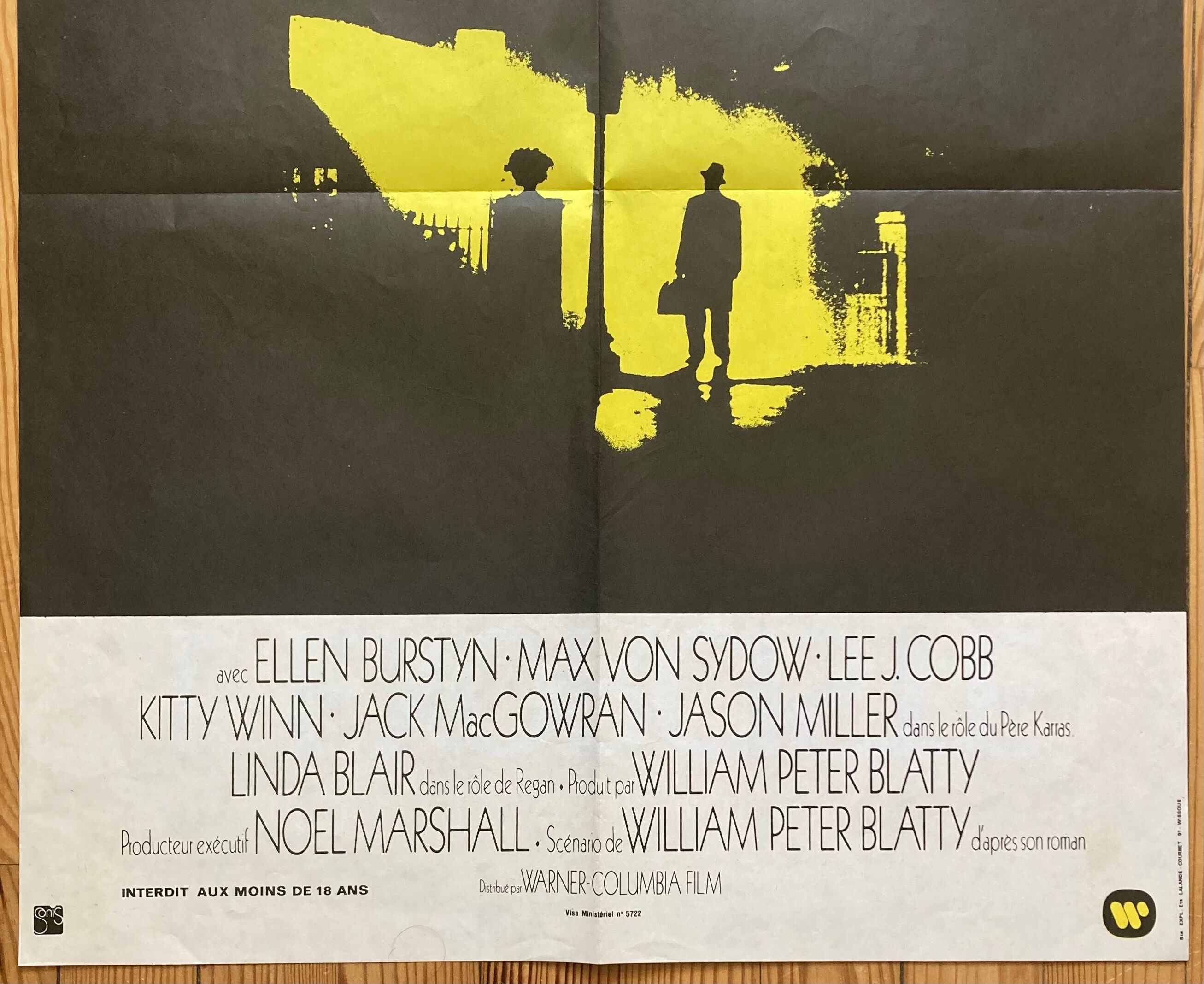 Affiche cinéma originale "l'exorciste"