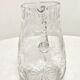Hand-carved glass jug. France, 1950s.