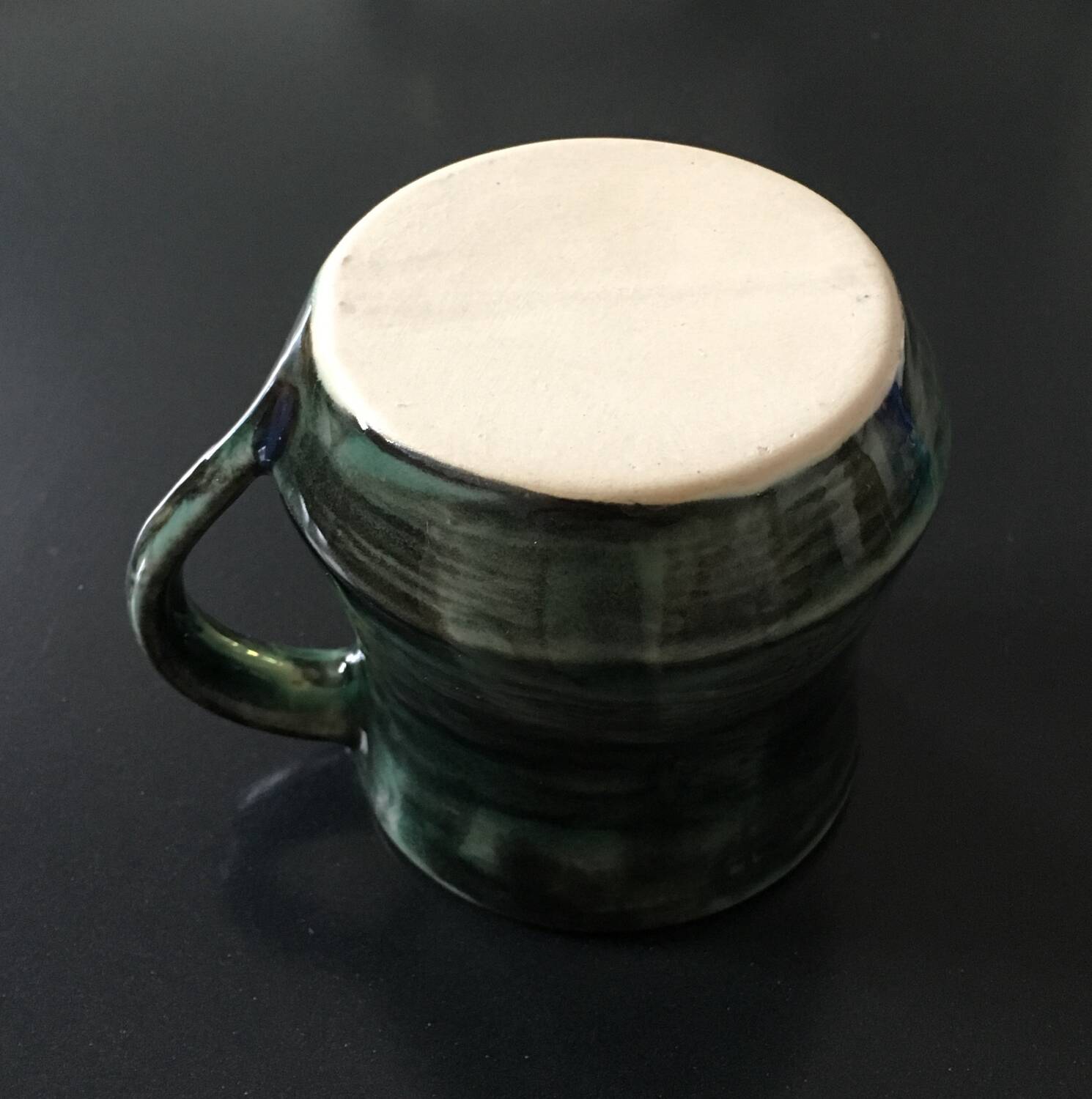 Green ceramic soup tureen