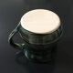 Green ceramic soup tureen