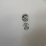 set of 5 geometric Limoges porcelain plates