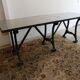 Table cast foot and zinc tray
