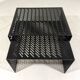 Black perforated steel nesting tables Italy 1980’s