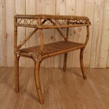 Vintage rattan console Italy