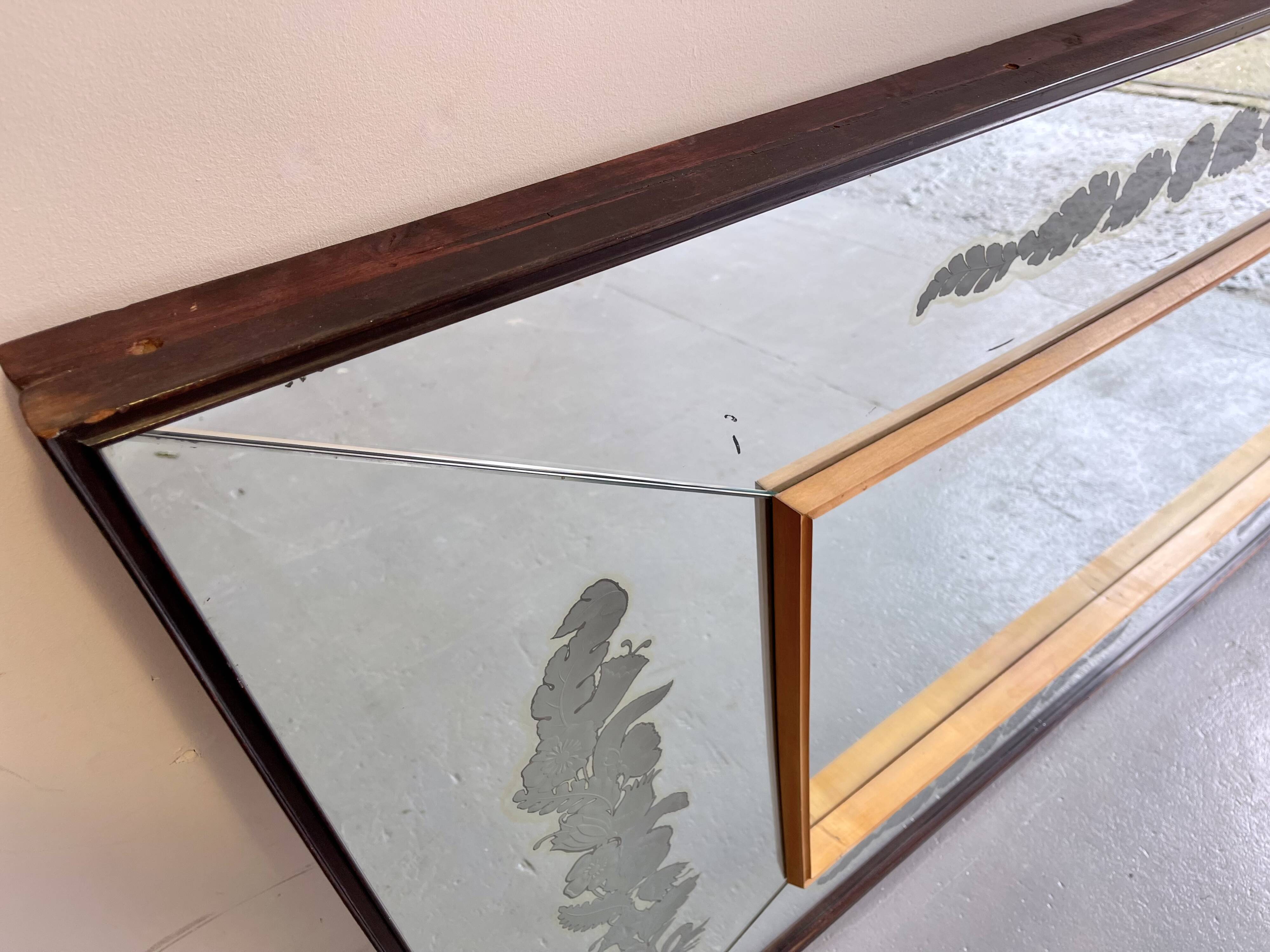 Large vintage wall mirror