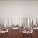 Set of 4 small water glasses