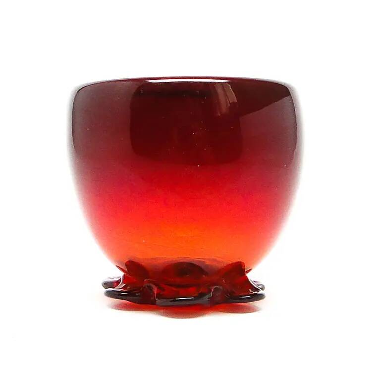 Vase, mid-century modern, glass, designed by J. Słuczan-Orkusz, Poland, 1970s