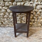 Wooden saddle with round top