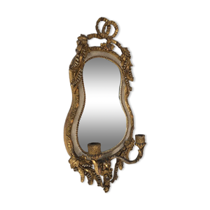 Applique à fond de miroir, bois