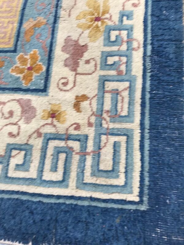 Large vintage Chinese knotted 370 X 450 CM hand carpet