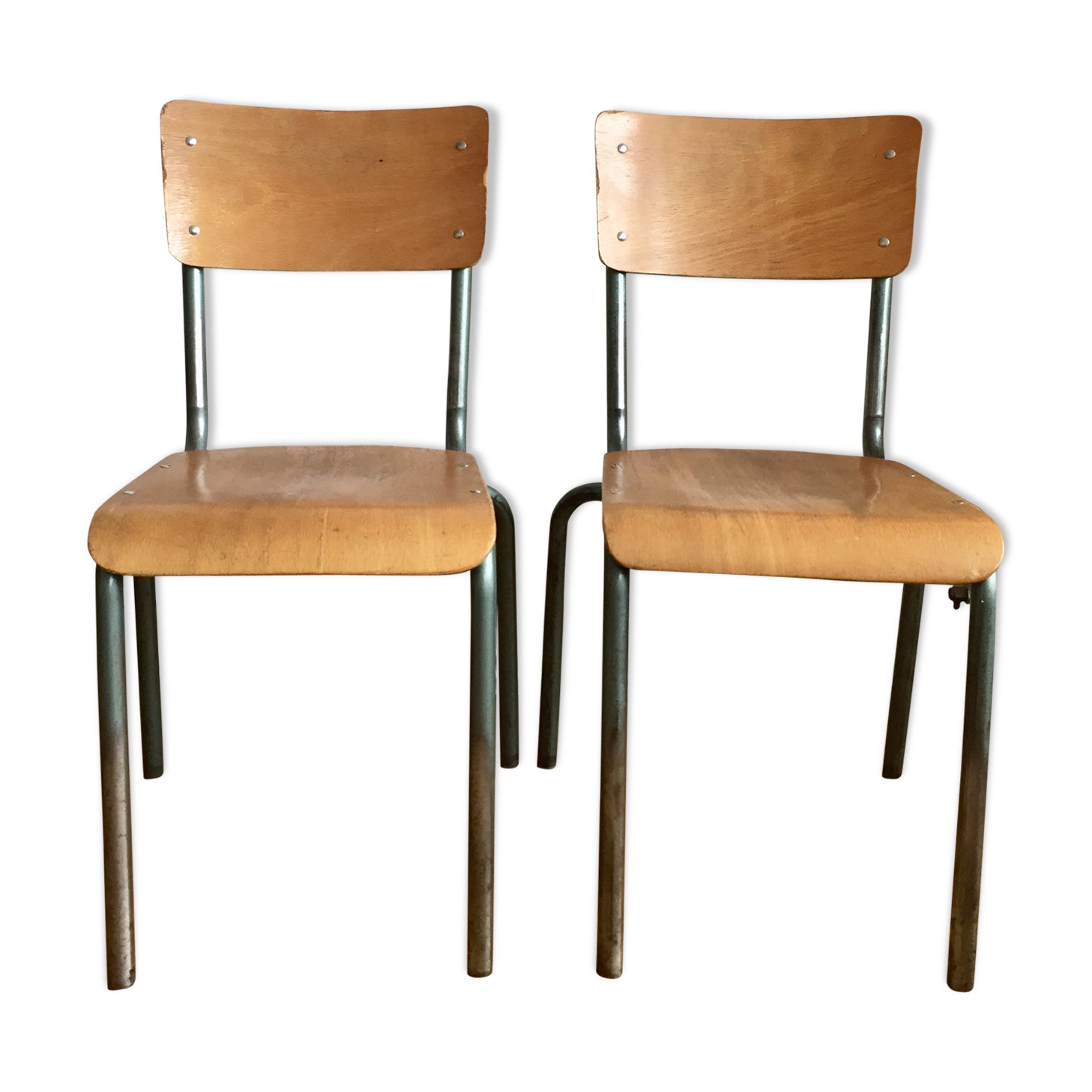 Paire de chaises d'école  Selency