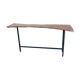 Solid wood console & steel