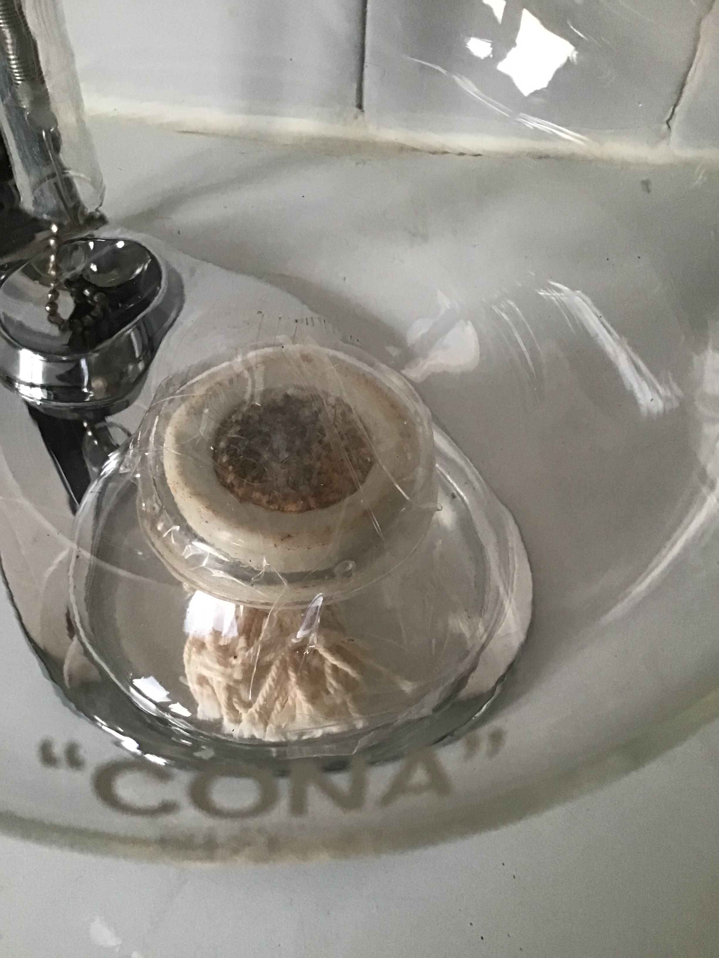 Cona coffee maker with complete depression