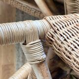 4 vintage rattan chairs