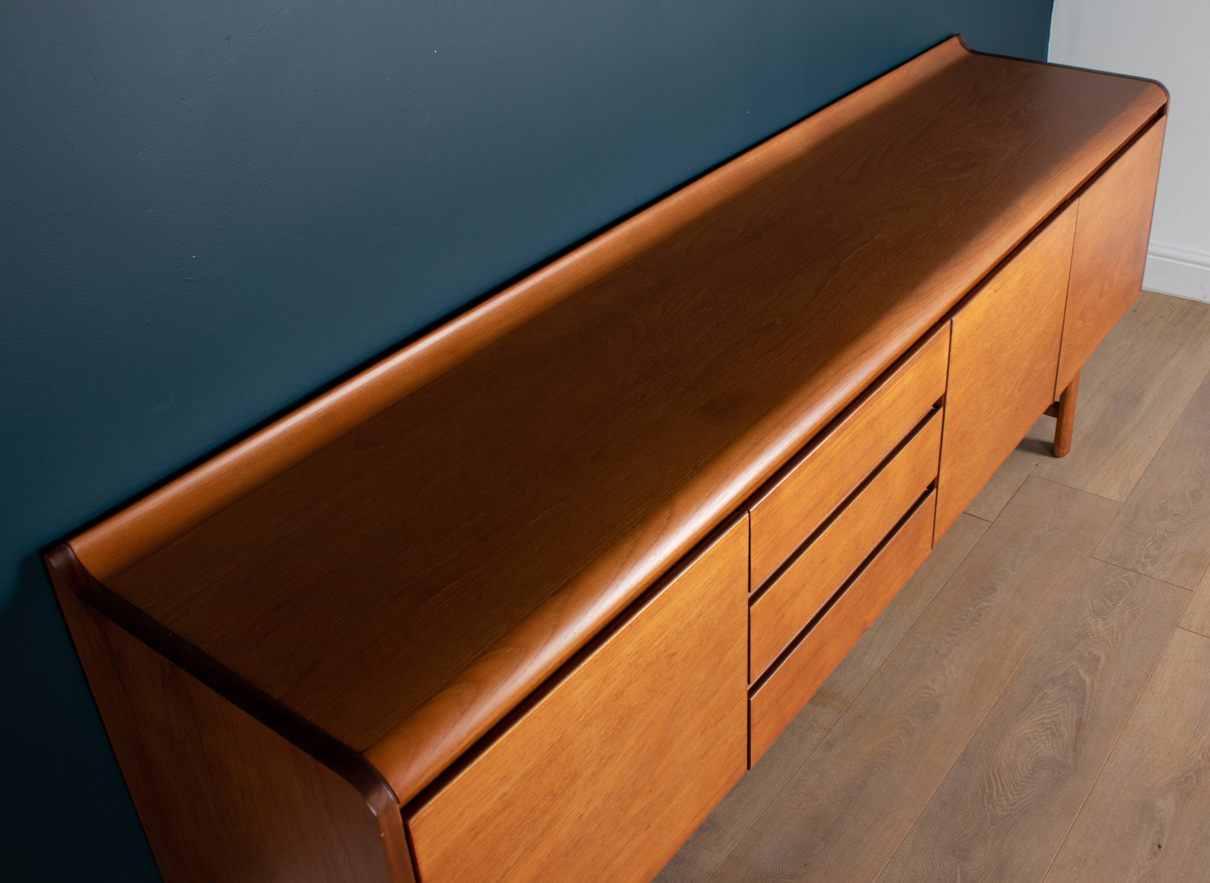 Restored Teak Retro 1960s Long White & Newton Petersfield Sideboard