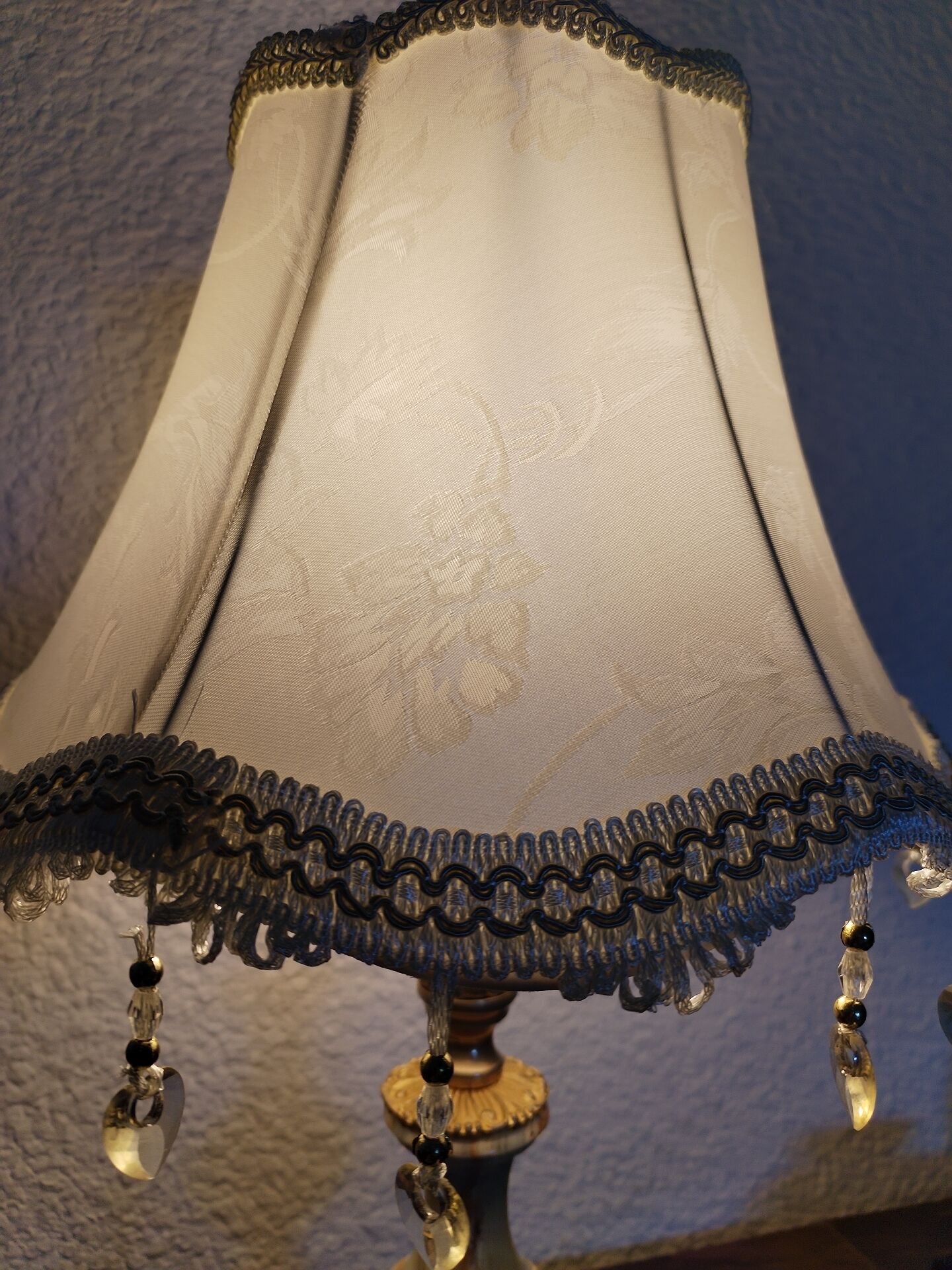 Lampe de table vintage en onyx et laiton, Italie