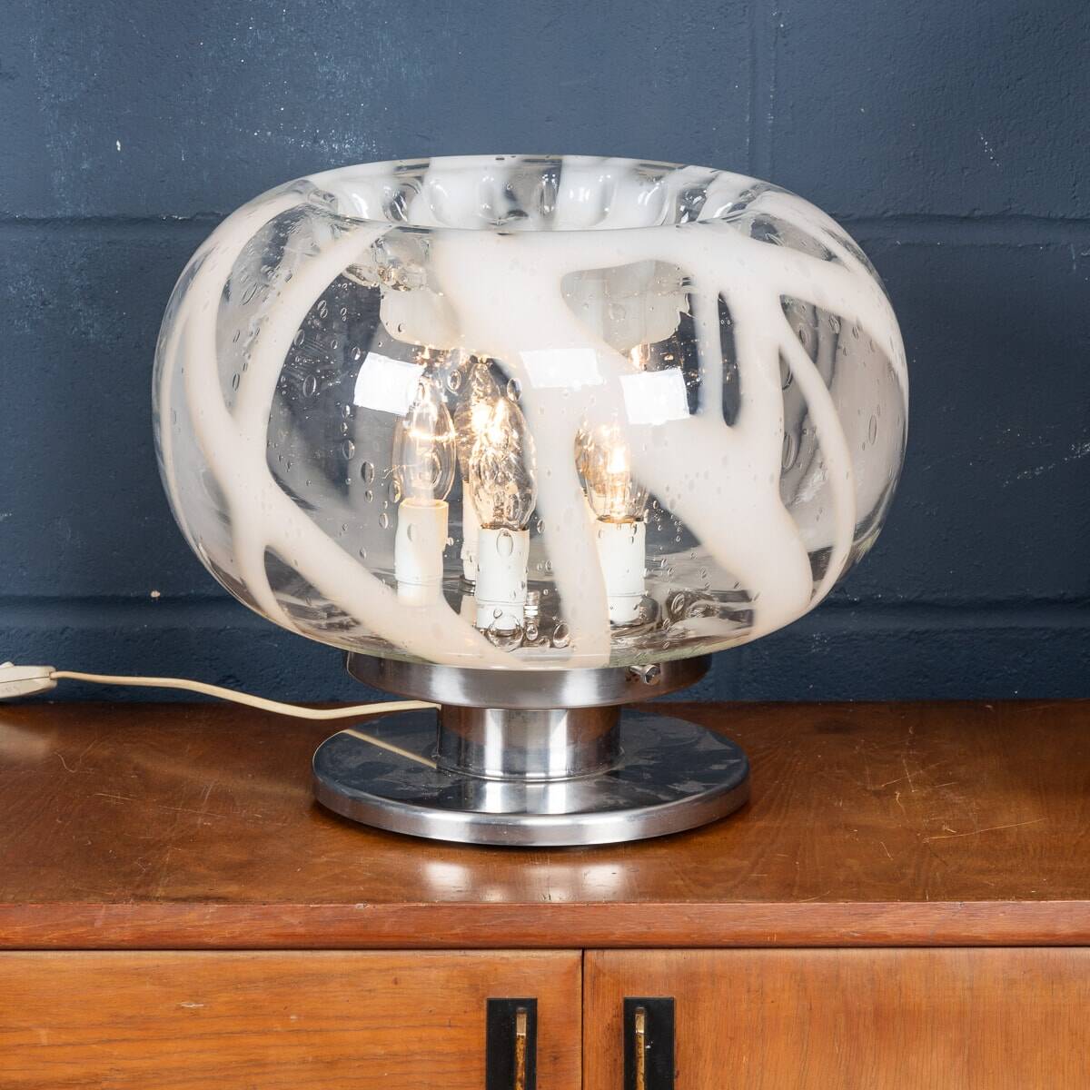 A vintage 20thc italian table lamp by carlo nason for mazzega, murano c1970