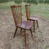 Pair of bistro chairs Baumann Western model