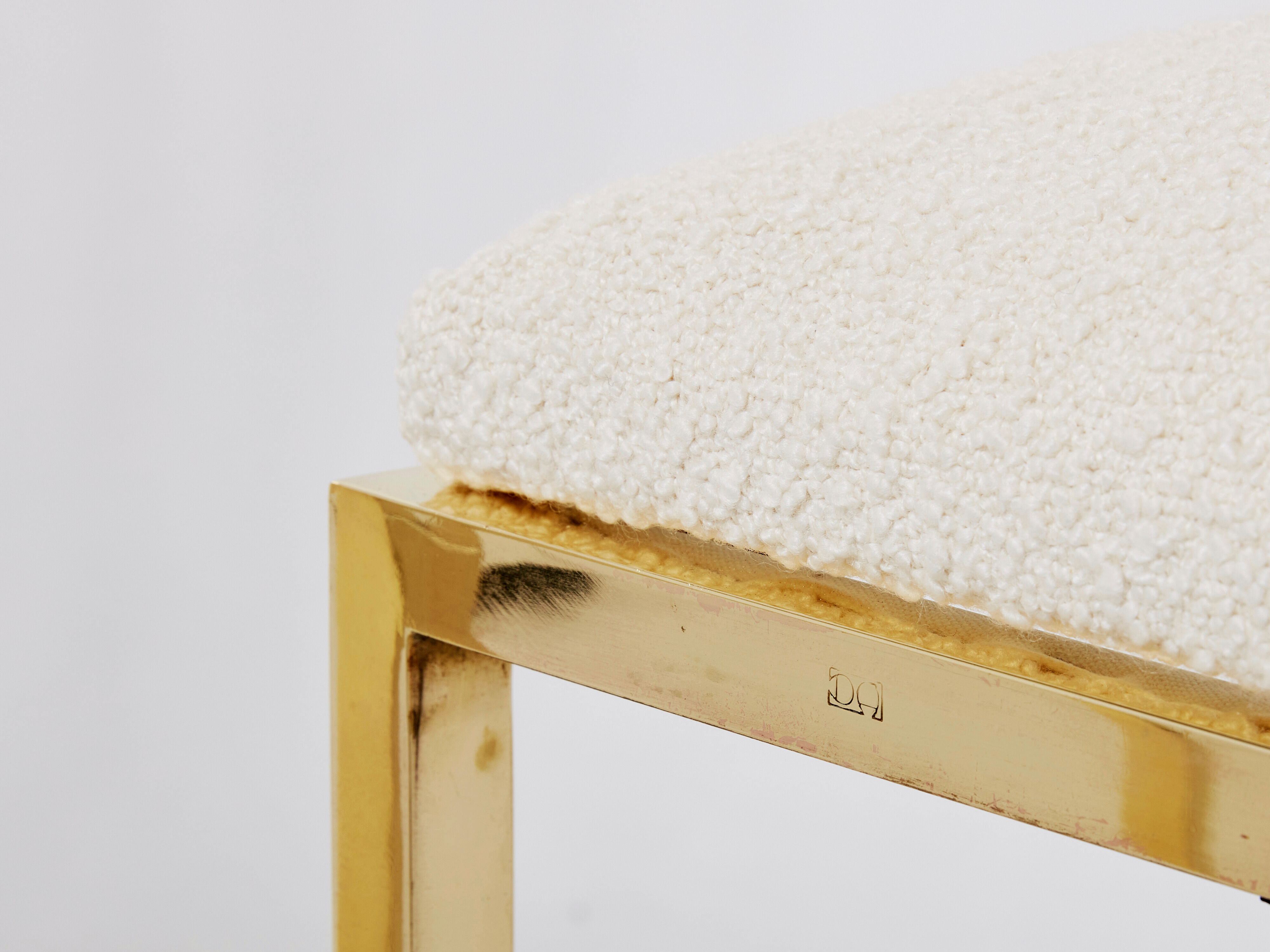 Pair of brass chairs Alain Delon for Jean Charles 1970