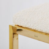 Pair of brass chairs Alain Delon for Jean Charles 1970