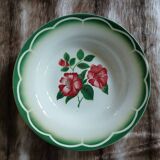 6 antique deep plates from Digoin and Sarreguemines