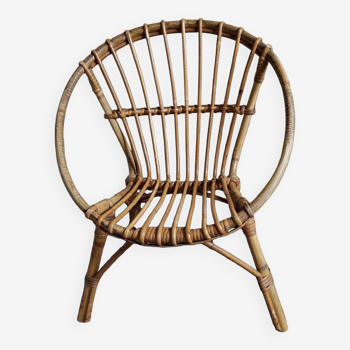 Rattan children's armchair