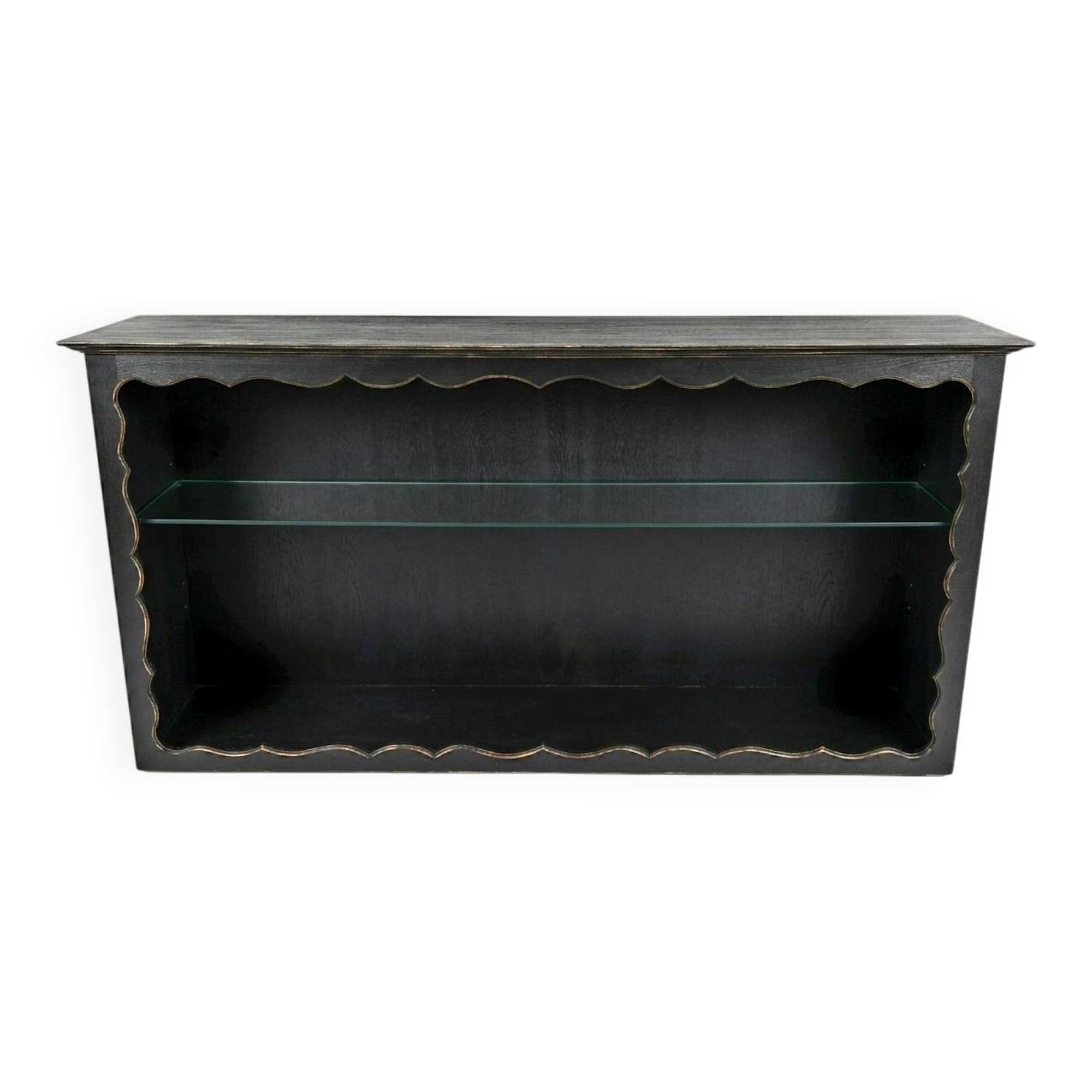 Grand buffet/Patinated black sideboard reinterpreted by Bois de Kan'ell