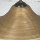 Lampe de table en laiton et rotin en roseau, Italie 1970
