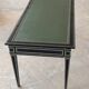 Maison Jansen black lacquered wooden desk from the 1960s with chair.