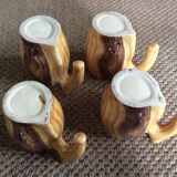 Series of 4 mugs