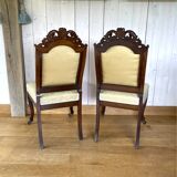 Pair of Louis Philippe mahogany chairs