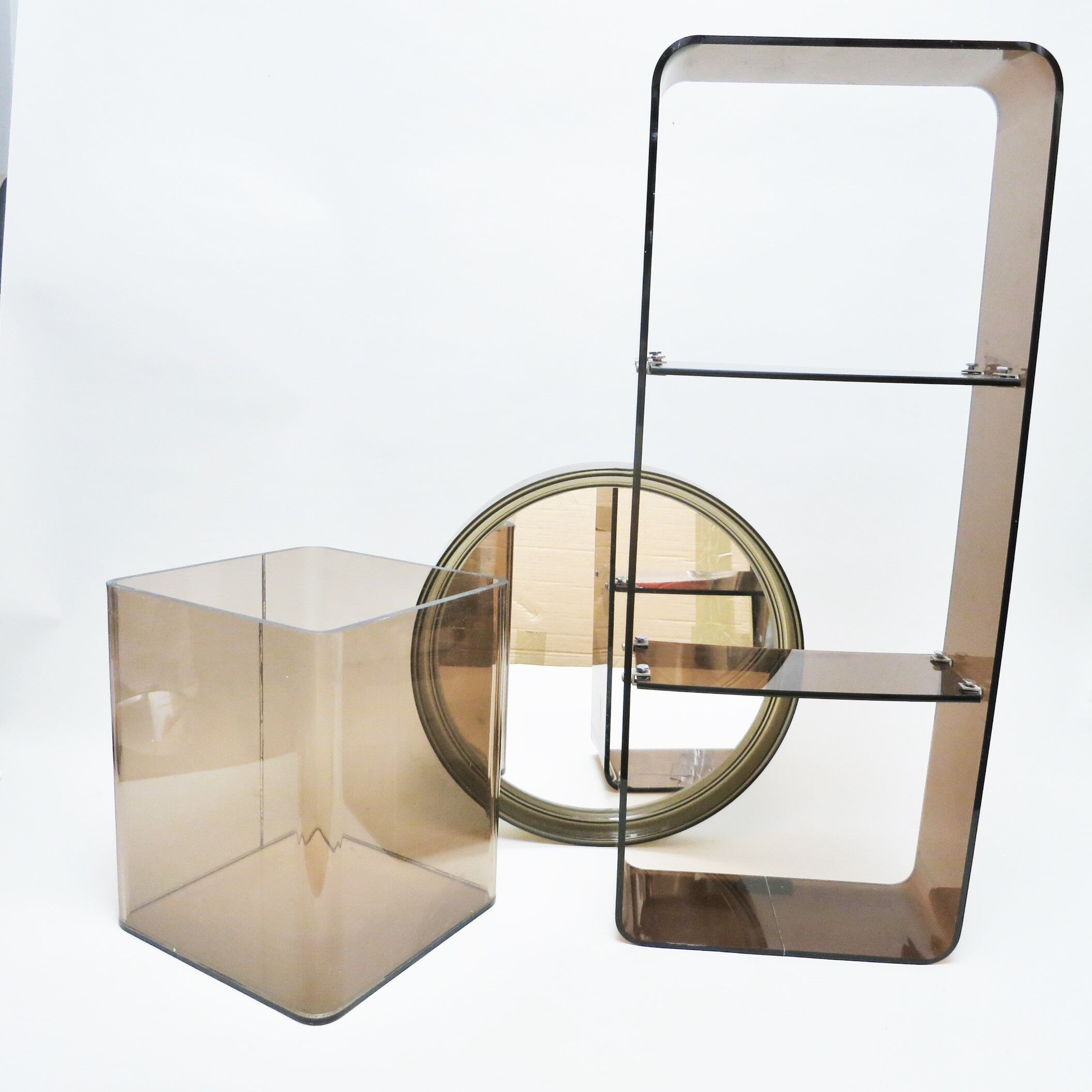 Plexiglas shelf by Michel Dumas, 1970