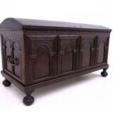 Antique chest from the mid-19th century, France.