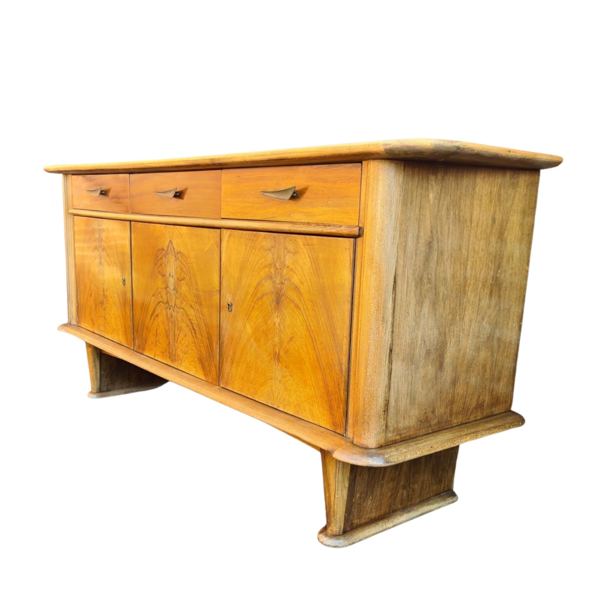 Buffet de style art déco du milieu du siècle, pays-bas des années 1950