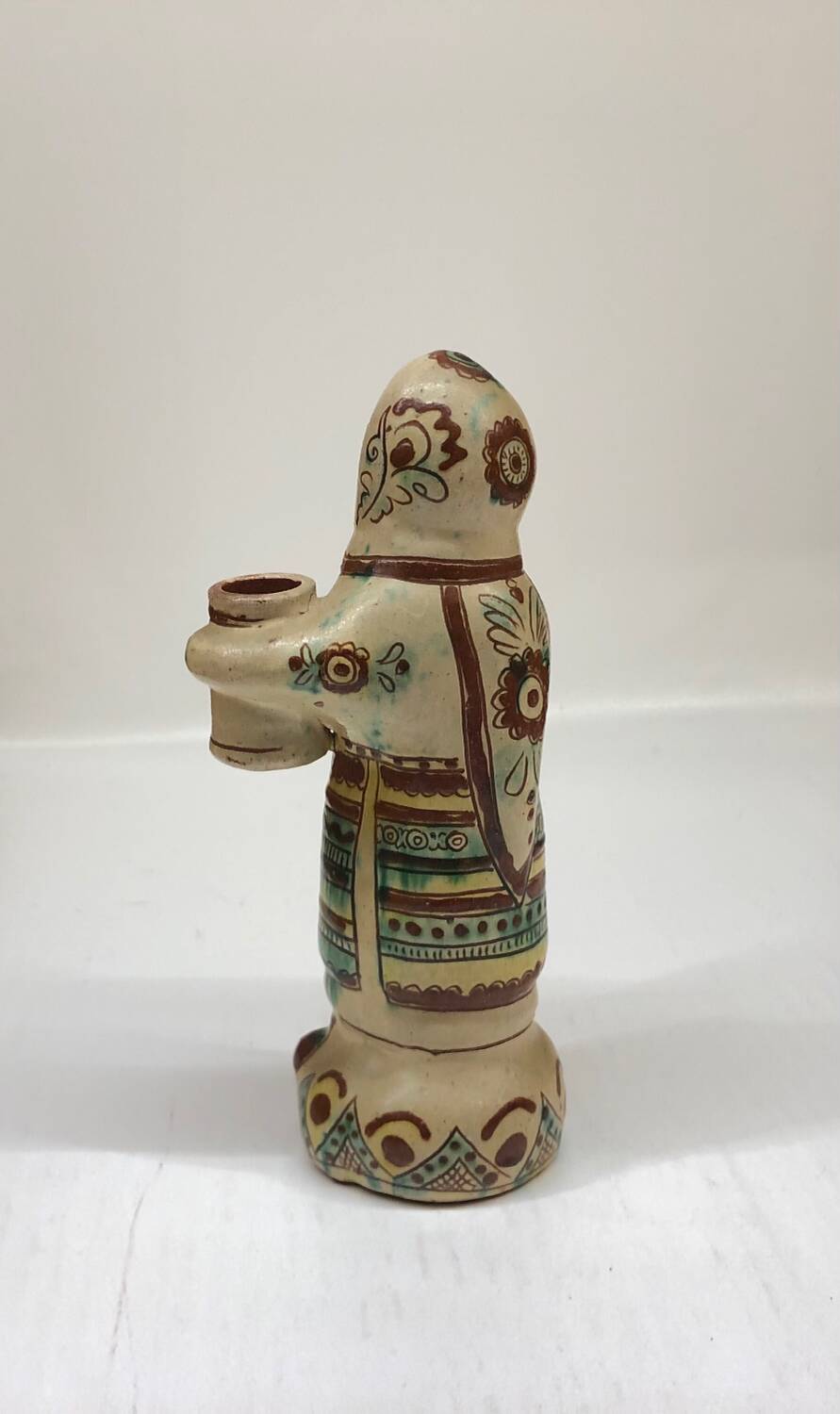 Handcrafted anthropomorphic candlestick