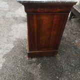 Louis Philippe burl walnut chest of drawers