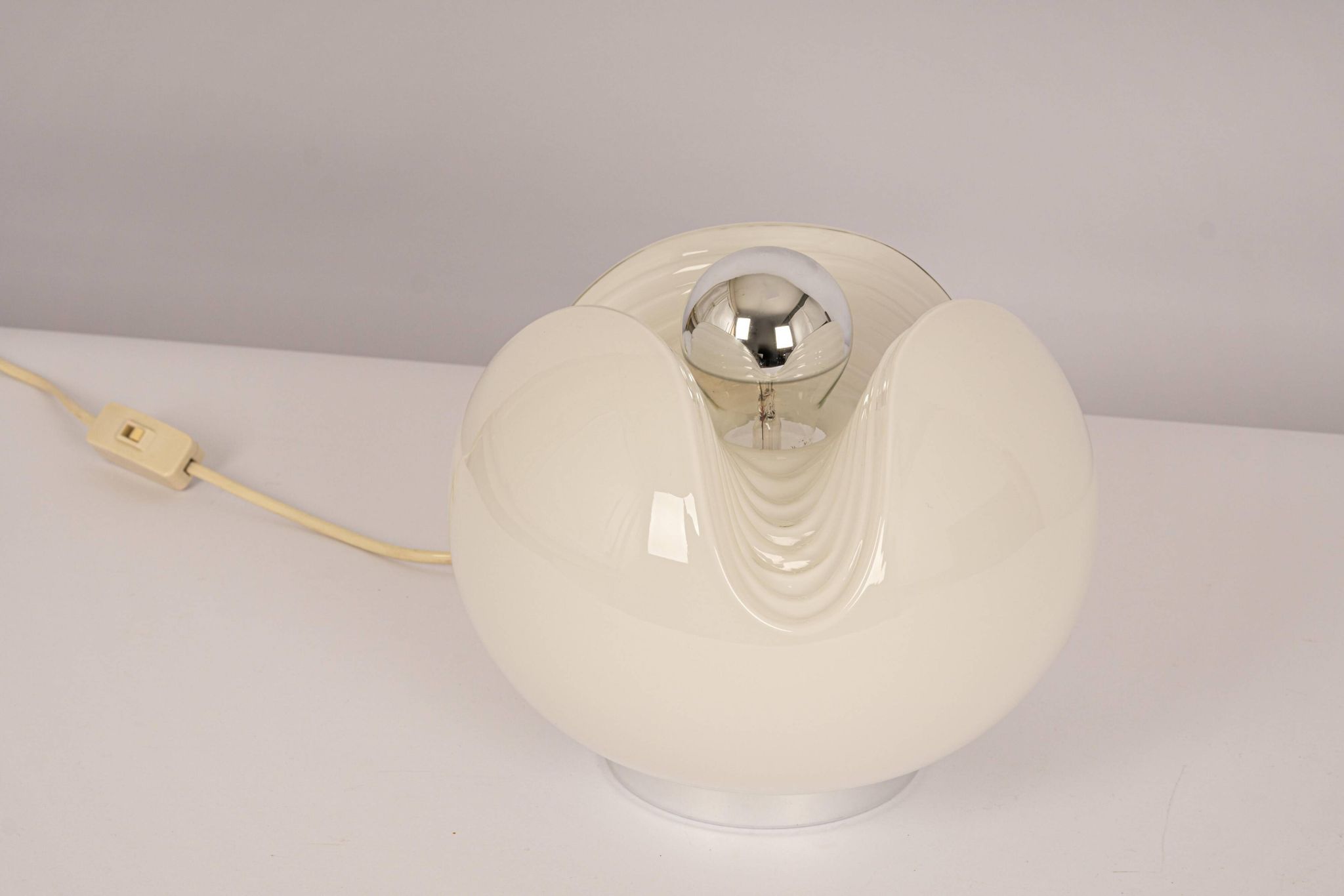Glass Table Lamp by Koch & Lowy for Peill & Putzler, Germany, 1970s