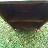 5-tier rattan bookcase shelf