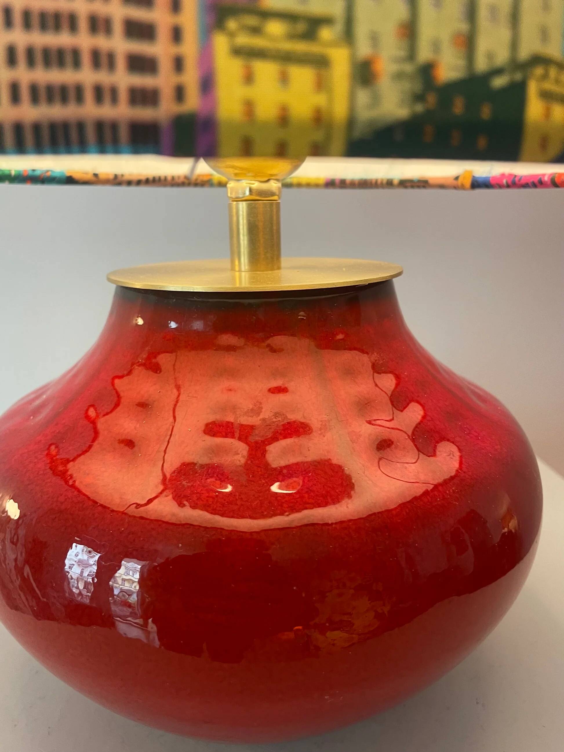 Wireless vase lamp - Bückeburg ceramic - ball lamp | 36 cm