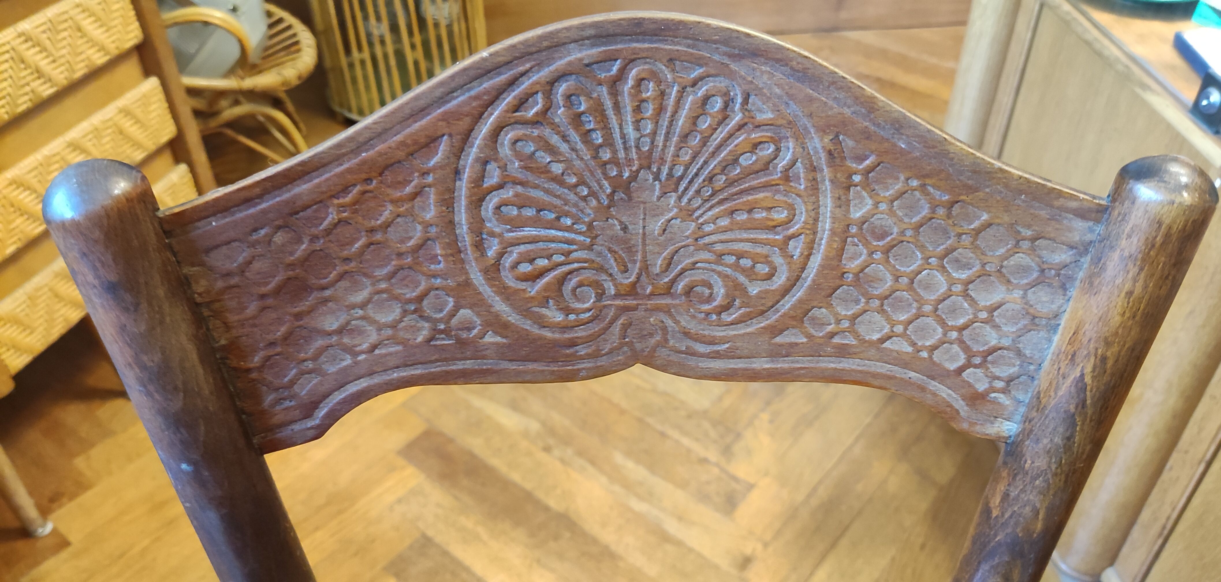 Old chair stamped Jacob and Josef Kohn