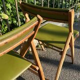 Pair of Gio Ponti folding chairs