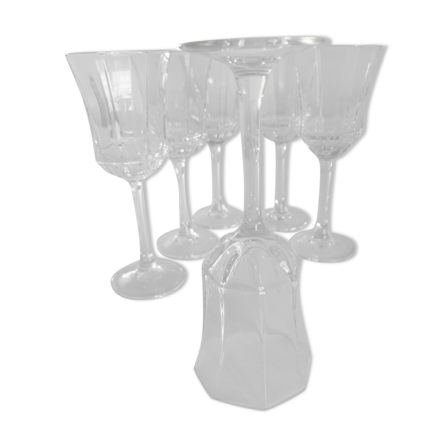 Service of 6 glasses a Vin Luminarc france