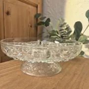 Vintage pedestal serving dish