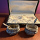 Set of 2 metal salt shakers