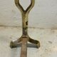 Paire de chenets bronze et fonte design 70