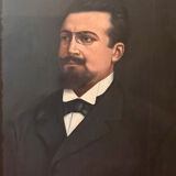 Oil on canvas of a man