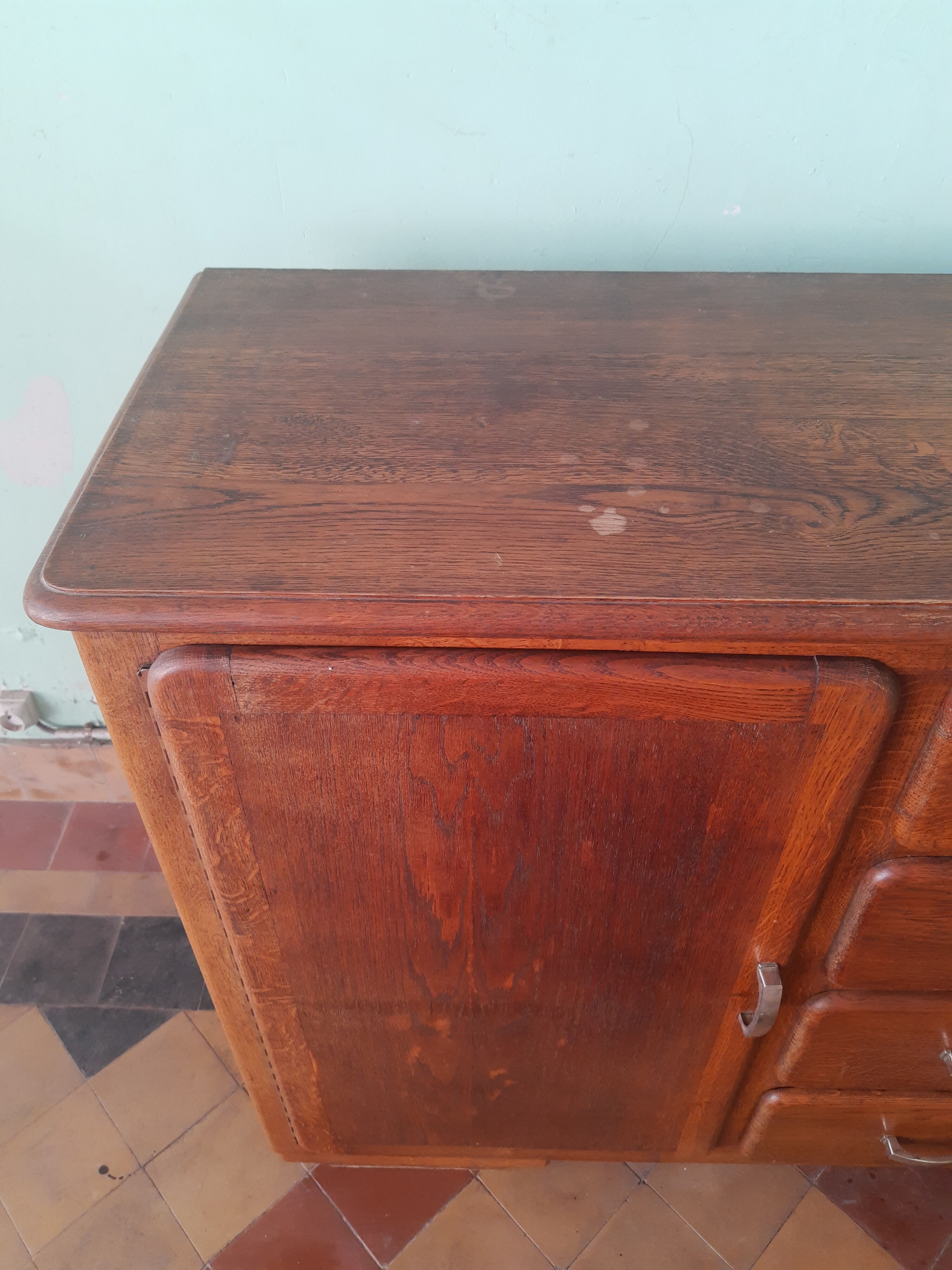 Vintage oak bottom mado sideboard