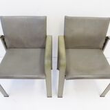 Lot de 2 fauteuils en cuir Matteo Grassi Golfo Dei Poeti